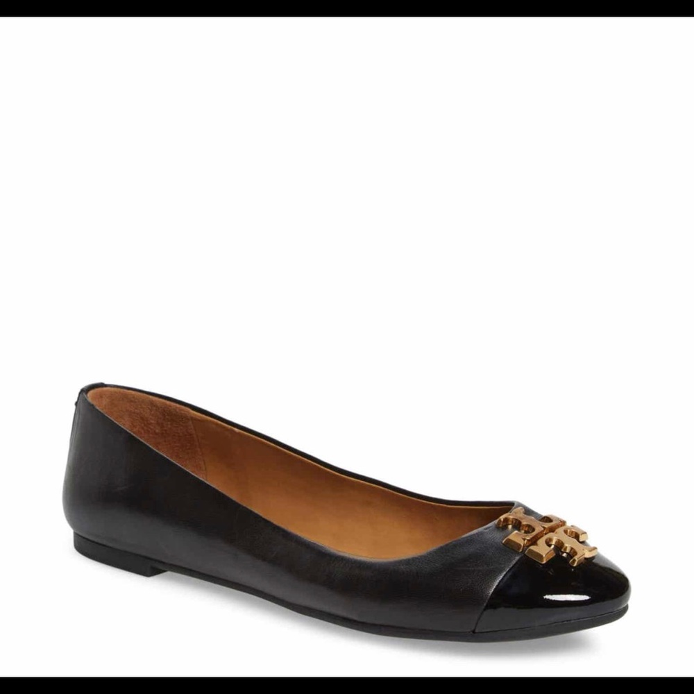 Tory Burch Everly Cap Toe Black 8.5 NW